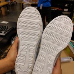 They refused to return this pair with a terrible attitude, because I tried one of them on... They said it is "worn". They refused to return this pair with a terrible attitude, because I tried one of them on... They said it is "worn".