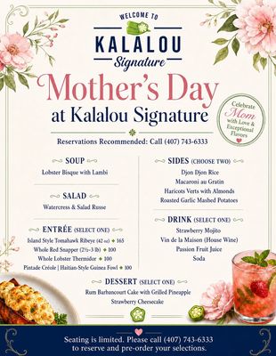 Menu photo 1 Kalalou Signature Orlando, FL Menu photo 1 Kalalou Signature Orlando, FL