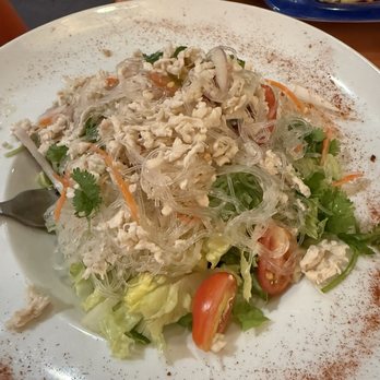 Top Thai Cuisine - Spicy glass noodle salad, very tasty love the minced white meat chicken - Thai Near Me - Northridge, California Top Thai Cuisine - Spicy glass noodle salad, very tasty love the minced white meat chicken - Thai Near Me - Northridge, California