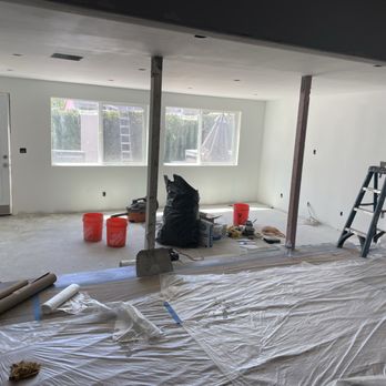 Romano Builders - Nearing the end of the living room remodel - General Contractors Near Me