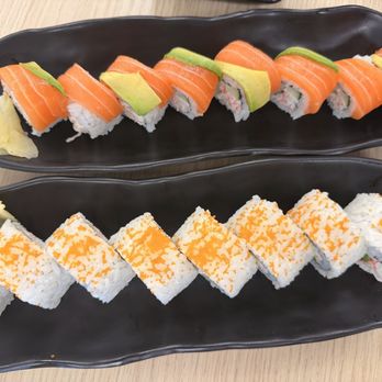 Domo Cafe Pearl Kai - Salmon roll and California roll. Fresh and delicious - Sushi Bars Near Me - Aiea, Hawaii Domo Cafe Pearl Kai - Salmon roll and California roll. Fresh and delicious - Sushi Bars Near Me - Aiea, Hawaii