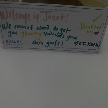 skoah Oak Forest - Personalized note - Skin Care Near Me - Houston, Texas