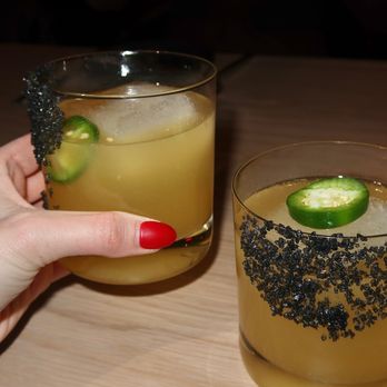 The Velvet Cellar - The La Piña Fuego was made with Convite Mezcal Joven Esencial, Ancho Reyes, pineapple, more pineapple, and jalapeño. - Cocktail Bars Near Me - Denver, Colorado The Velvet Cellar - The La Piña Fuego was made with Convite Mezcal Joven Esencial, Ancho Reyes, pineapple, more pineapple, and jalapeño. - Cocktail Bars Near Me - Denver, Colorado