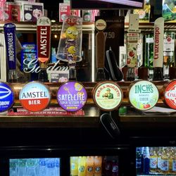 King & Queen - Segment of beer taps.
