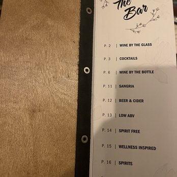 Tango Nuevo - Drinks menu - Tapas/Small Plates Near Me - Kingston, Ontario