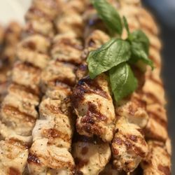 Albana’s Taverna Greek Cuisine - Chicken Souvlaki (skewers).
