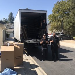 Our awesome moving team! Eliseo, Moreno, and Andrew