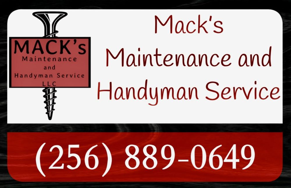Slide of Mack's Maintenance and Handyman Service