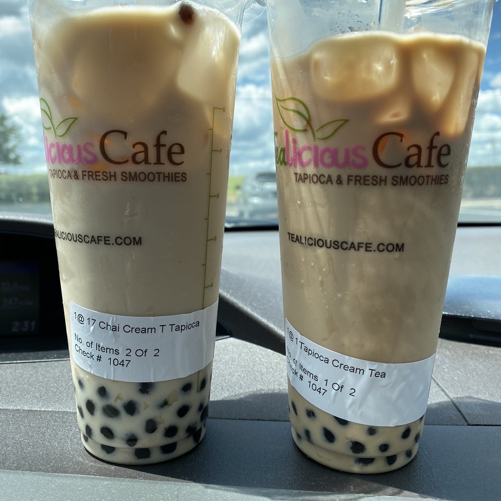 Chai tea and tapioca cream teas
