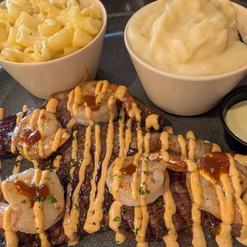 Picanha Steak Restaurant - Steak and Turf with Mac n Cheese and Mashed Potatoes - Steakhouses Near Me - Las Vegas, Nevada Picanha Steak Restaurant - Steak and Turf with Mac n Cheese and Mashed Potatoes - Steakhouses Near Me - Las Vegas, Nevada