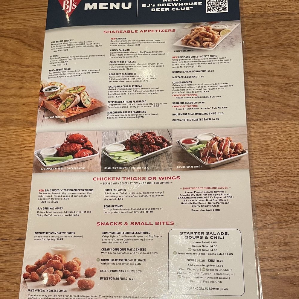 BJ's Restaurant & Brewhouse - Menu - Pizza Near Me - Cerritos, California BJ's Restaurant & Brewhouse - Menu - Pizza Near Me - Cerritos, California