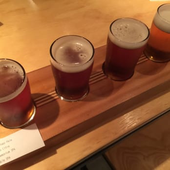 Powell Street Craft Brewery - Paddle of beer~ - Breweries Near Me - Vancouver, British Columbia