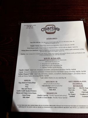 Menu photo 2 Charlie’s Place Belleville, IL Menu photo 2 Charlie’s Place Belleville, IL