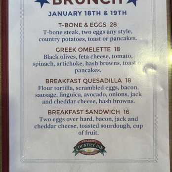 Holder's Country Inn - Menu Jan 2025 - American Near Me - San Jose, California Holder's Country Inn - Menu Jan 2025 - American Near Me - San Jose, California