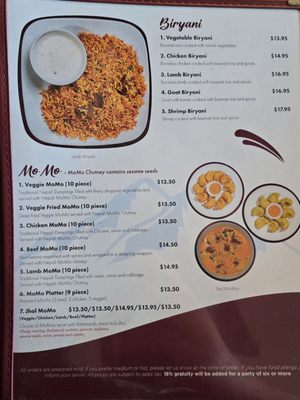 Menu photo 5 Curry & Momo Himalayan Restaurant Glendale, WI