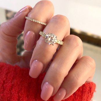 Georgio Jewelers - 14k yellow gold round diamond engagement ring - Jewelry Near Me - Upland, California