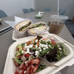 Turkey Torta y Veggie Salad Turkey Torta y Veggie Salad