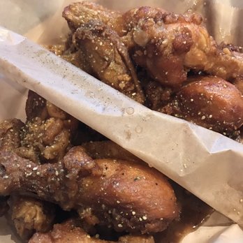 The Chicken On Fire - 1/2 Soy garlic and 1/2 smokey onion! Medium M2 - Chicken Wings Near Me - Castro Valley, California The Chicken On Fire - 1/2 Soy garlic and 1/2 smokey onion! Medium M2 - Chicken Wings Near Me - Castro Valley, California