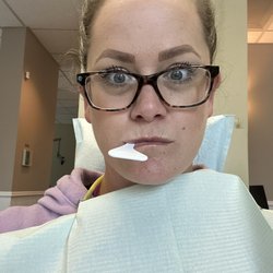 Larrondo Jorge, DDS - Larrondo Family Dentistry - Prepping for filling and replacement of old, gross crowns...