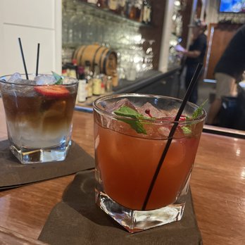 Arendell Room Bar - I can't remember the name of my cocktail but it was delicious!! The one on the right was the cheerwine julep which was also good! - Lounges Near Me - Morehead City, North Carolina Arendell Room Bar - I can't remember the name of my cocktail but it was delicious!! The one on the right was the cheerwine julep which was also good! - Lounges Near Me - Morehead City, North Carolina