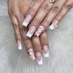 valentine's day nails !! 3 literally just told her what i was imagining and she brought it to life