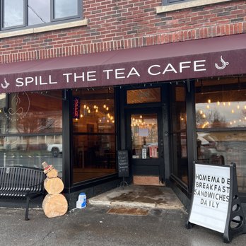 Spill The Tea Cafe + Infusion Yoga - Front entry of Spill the Tea Cafe - Yoga Near Me - Minoa, New York