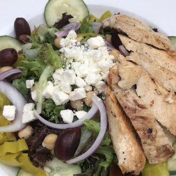 Steuben's Uptown - Greek salad with chicken - Diners Near Me - Denver, Colorado Steuben's Uptown - Greek salad with chicken - Diners Near Me - Denver, Colorado