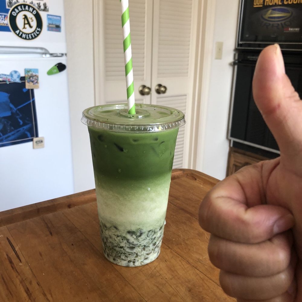 Coffee and Tea Traders - Organic Matcha Latte with Matcha Boba - Coffee & Tea Near Me - Alameda, California