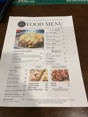 Menu photo 1 The Auld Dubliner Miami, FL Menu photo 1 The Auld Dubliner Miami, FL