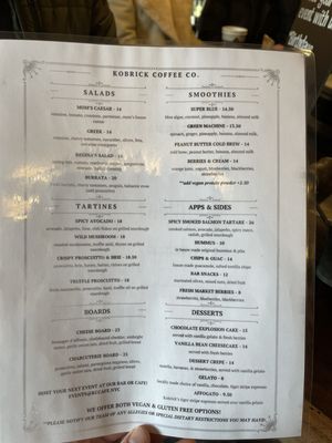 Menu photo 2 Kobrick Coffee New York, NY Menu photo 2 Kobrick Coffee New York, NY