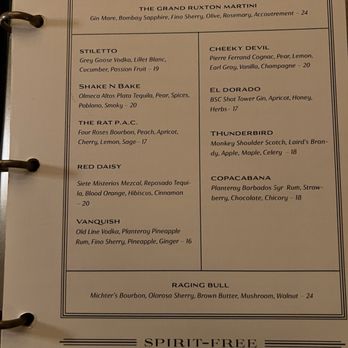 The Ruxton - Cocktail menu - Steakhouses Near Me - Baltimore, Maryland The Ruxton - Cocktail menu - Steakhouses Near Me - Baltimore, Maryland