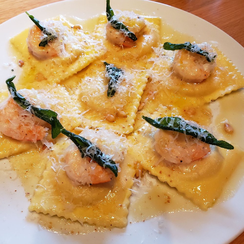 Cactus Club Cafe - Butternut Squash Ravioli with Prawns - 5 stars - Canadian (New) Near Me - Vancouver, British Columbia Cactus Club Cafe - Butternut Squash Ravioli with Prawns - 5 stars - Canadian (New) Near Me - Vancouver, British Columbia
