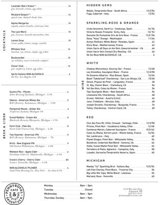 Menu photo 8 Pennyroyal Cafe & Provisions Saugatuck, MI Menu photo 8 Pennyroyal Cafe & Provisions Saugatuck, MI