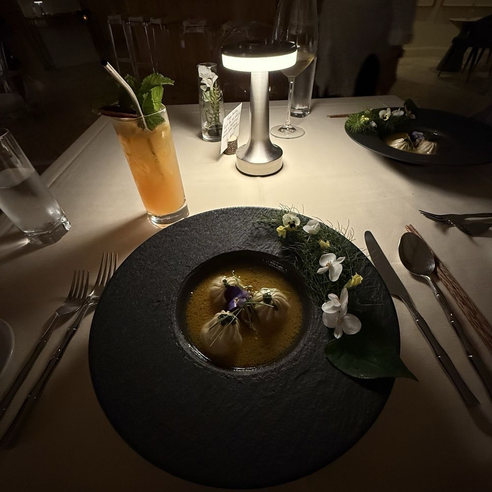 Restaurant BT - Dumplings in foie gras broth - French Near Me - Tampa, Florida Restaurant BT - Dumplings in foie gras broth - French Near Me - Tampa, Florida