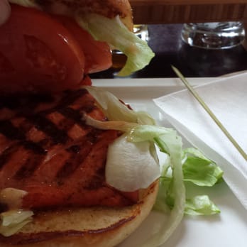 Steamworks - Salmon Burger - Pubs Near Me - Vancouver, British Columbia Steamworks - Salmon Burger - Pubs Near Me - Vancouver, British Columbia