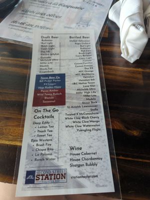 Menu photo 4 Second Street Station Taylor, TX Menu photo 4 Second Street Station Taylor, TX