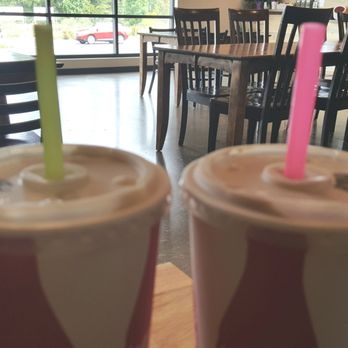 Good Burger - Peanut Butter and Chocolate shakes. Took one sip,  into the freezer at home (6/12/21) - Burgers Near Me - Shoreline, Washington