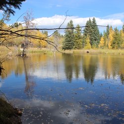 Eye of the Heart Wildlife Refuge - Our manmade pond combining 2 placer mining  ponds into One.