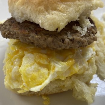 The White House Restaurant - Egg and Cheese Biscuit with Meat - Breakfast & Brunch Near Me - Atlanta, Georgia