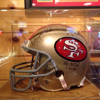 Granzella's Restaurant - Cool signed helmet by Clark and Montana commemorating "the Catch". It even has the play pass drawn on it. It's in the bar area. - Italian Near Me - Williams, California Granzella's Restaurant - Cool signed helmet by Clark and Montana commemorating "the Catch". It even has the play pass drawn on it. It's in the bar area. - Italian Near Me - Williams, California