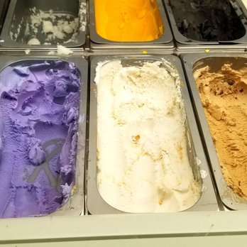 Dasher & Crank - 3 Vegan Ice Creams left to right: Ube Macapuno, Salty Beach, and Coco Mocha Chip - Ice Cream & Frozen Yogurt Near Me - Miami, Florida Dasher & Crank - 3 Vegan Ice Creams left to right: Ube Macapuno, Salty Beach, and Coco Mocha Chip - Ice Cream & Frozen Yogurt Near Me - Miami, Florida