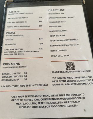 Menu photo 2 Sandbar Grille LaSalle, MI