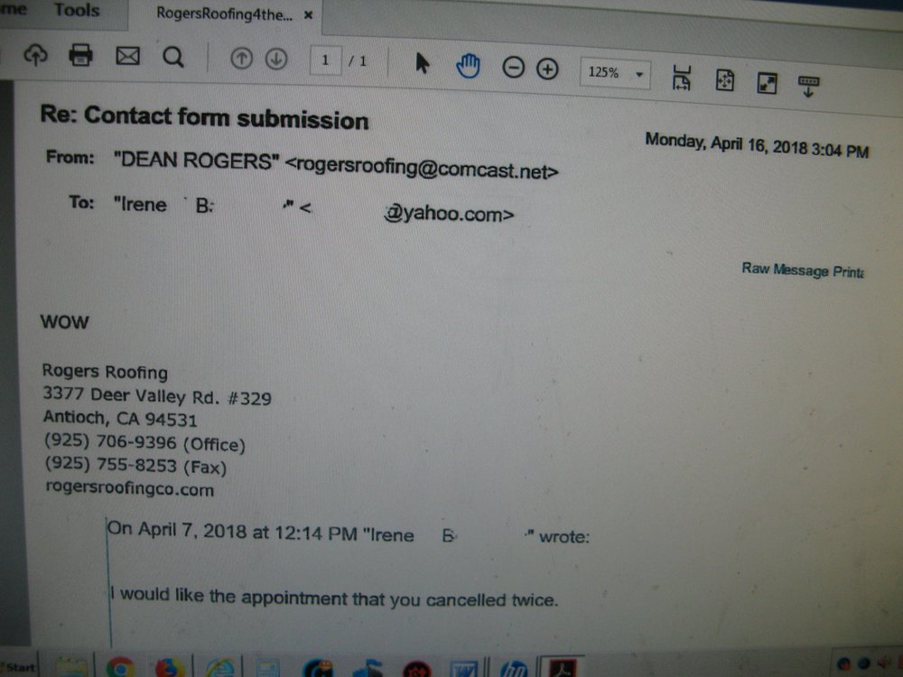 Slide of Rogers Roofing