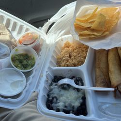 Aztec Grill - Taquitos plate