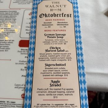 The Marshall Field's Walnut Room - Menus - American Near Me - Chicago, Illinois The Marshall Field's Walnut Room - Menus - American Near Me - Chicago, Illinois