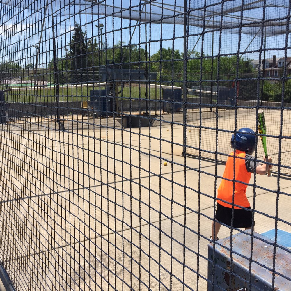 Batting cages = slow (40mph) Batting cages = slow (40mph)