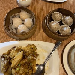 Spice 'n' Steam - D7. Jumbo Shrimp Dumplings, D5. Soup Dumplings, D16. XO Sauce Rice Noodle Rolls XO