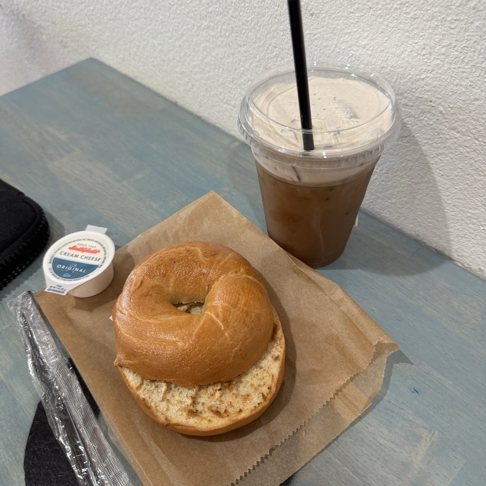Communitea Coffee - Bagel and brown sugar cookie delight - Coffee & Tea Near Me - Brea, California
