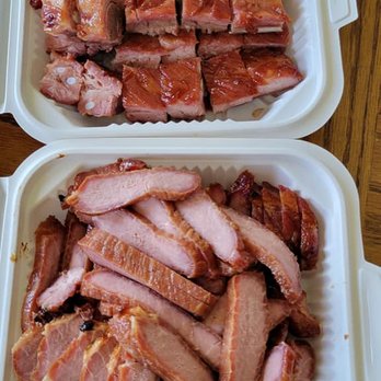 Ming Kee Restaurant - (Top) BBQ Spareribs
(Bottom) Cha Siu - Chinese Near Me - San Francisco, California Ming Kee Restaurant - (Top) BBQ Spareribs
(Bottom) Cha Siu - Chinese Near Me - San Francisco, California