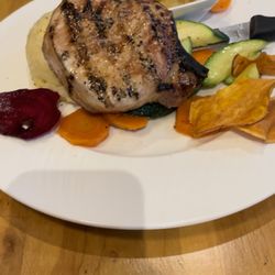 UpRooted Restaurant and Bar - Pork chop was so juicy!